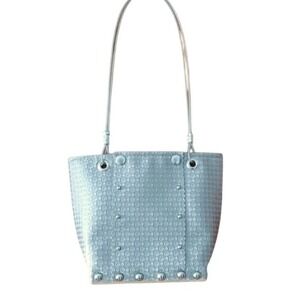 Hardware By Renee Silver Industrial Woven Women's Shoulder Runway Bag